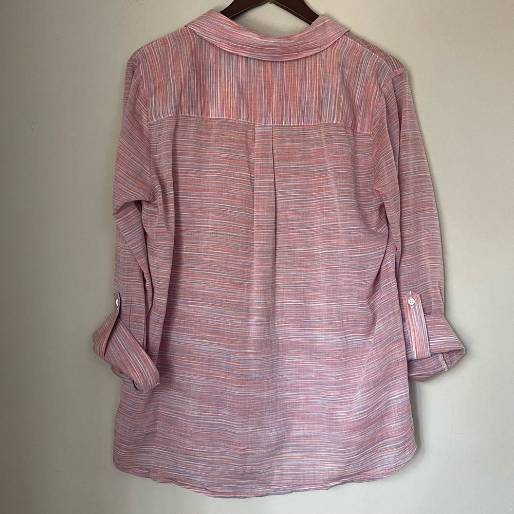 Splendid | Lightweight Button Down Blouse | Large - image 2